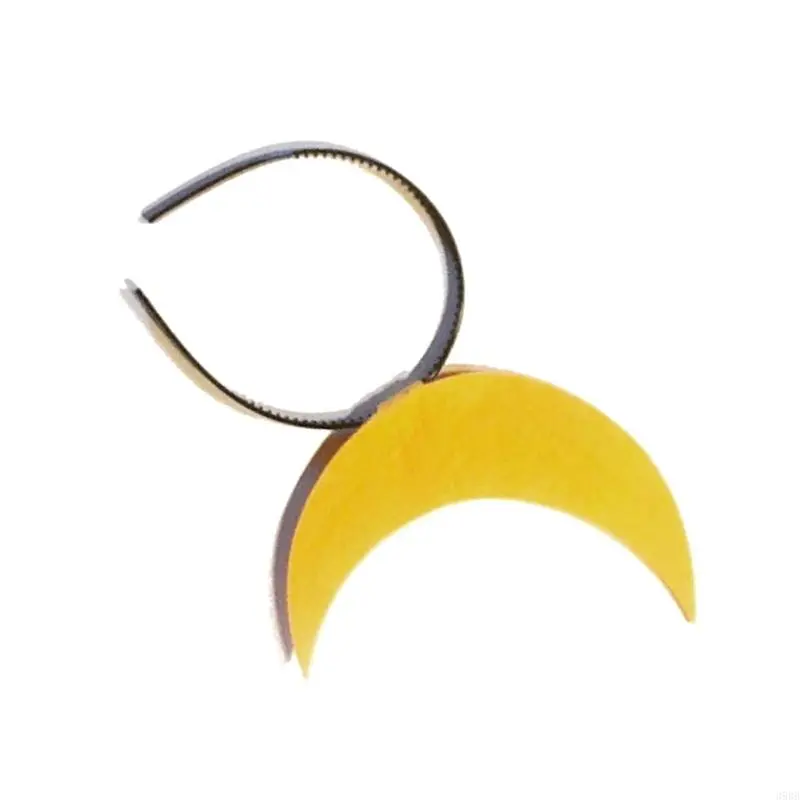 39BB Creative Sun Headpiece Proms Birthday Star Hairbands Fun Headwear Eye-catching Moon Hair Headwear