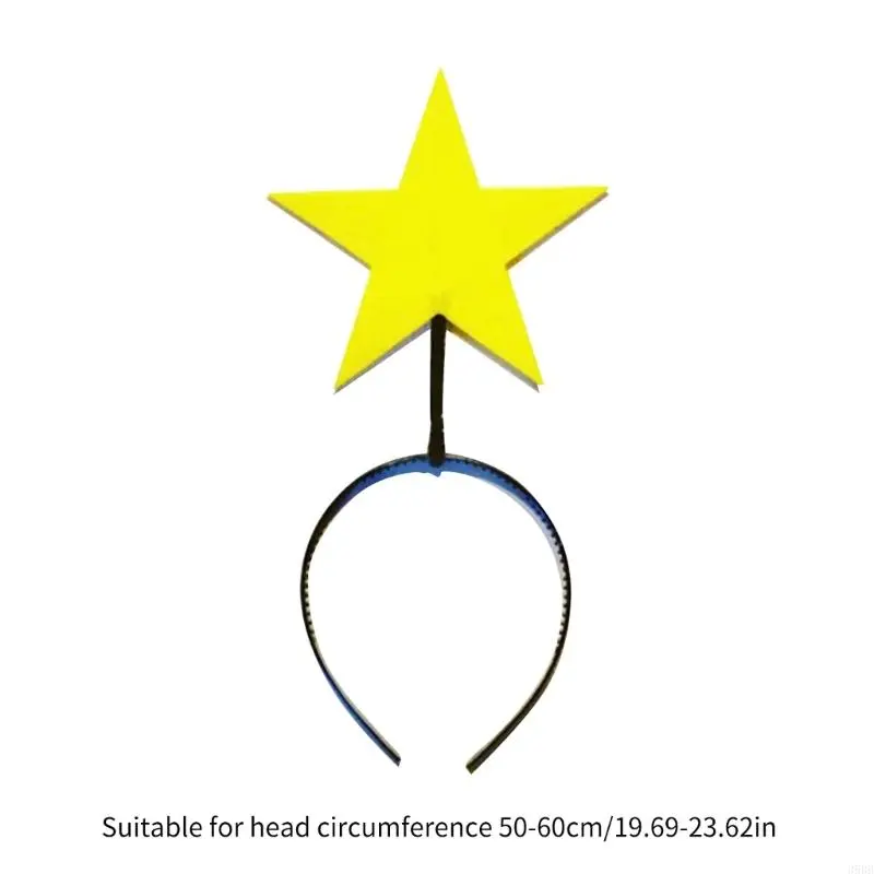 39BB Creative Sun Headpiece Proms Birthday Star Hairbands Fun Headwear Eye-catching Moon Hair Headwear