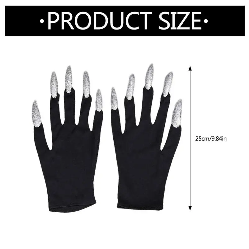 652F Naughty Animal Mittens Cats Claw Gloves Scary Vampires Witch Mittens Long Nails for Cosplay Enthusiasts