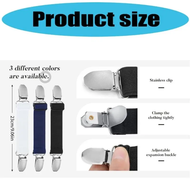 652F Fashionable Clothing Cincher Clip To Hold Sweater Shawl Adjustable Elastic Back Cincher Clip For Dresses And Scarves