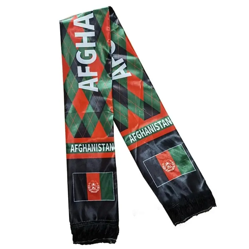 652F Afghan Scarf Patriotism Scarf Birthday Party Wedding Decorations Digital Printing Designing Charm Soft Long Muffler