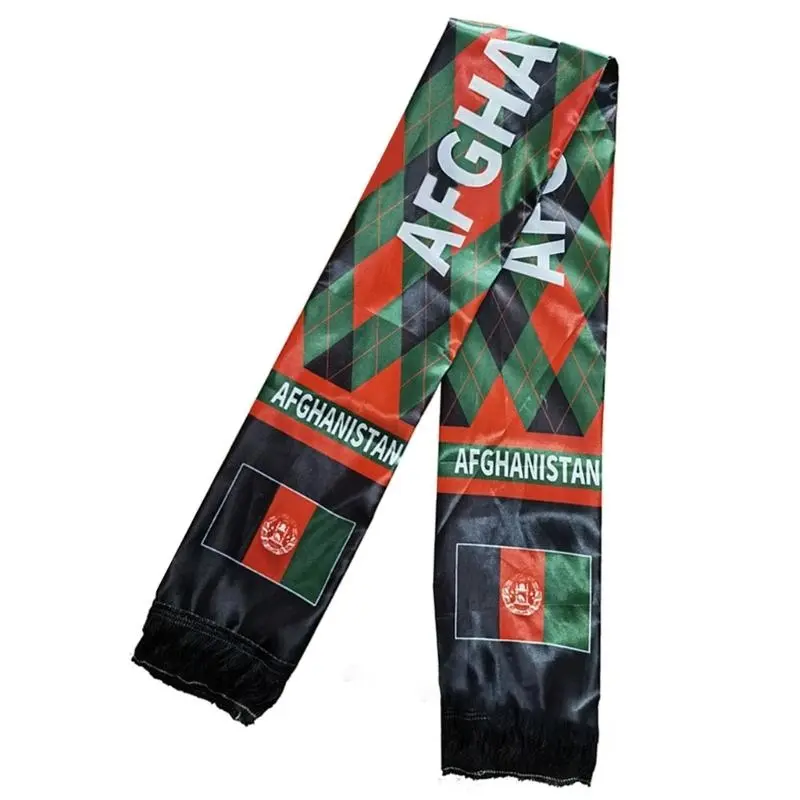 652F Afghan Scarf Patriotism Scarf Birthday Party Wedding Decorations Digital Printing Designing Charm Soft Long Muffler