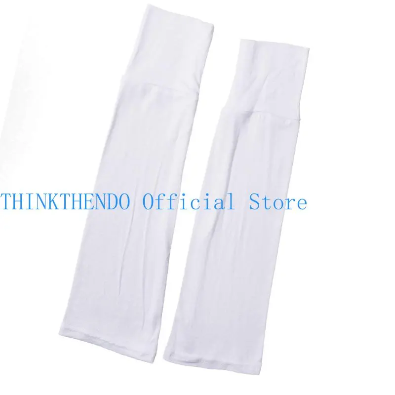 652F Soft Cotton Long Fingerless Gloves Stretchy Arm Sleeves for Women Everyday Wear with Sun and Various Activity