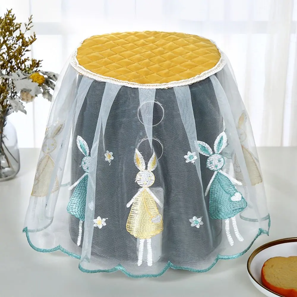 Oil Proof Air Fryer Dust Cover Lace Fabric Cartoon Lace Fabric Cover Cute General Appliances Dust Cover Household