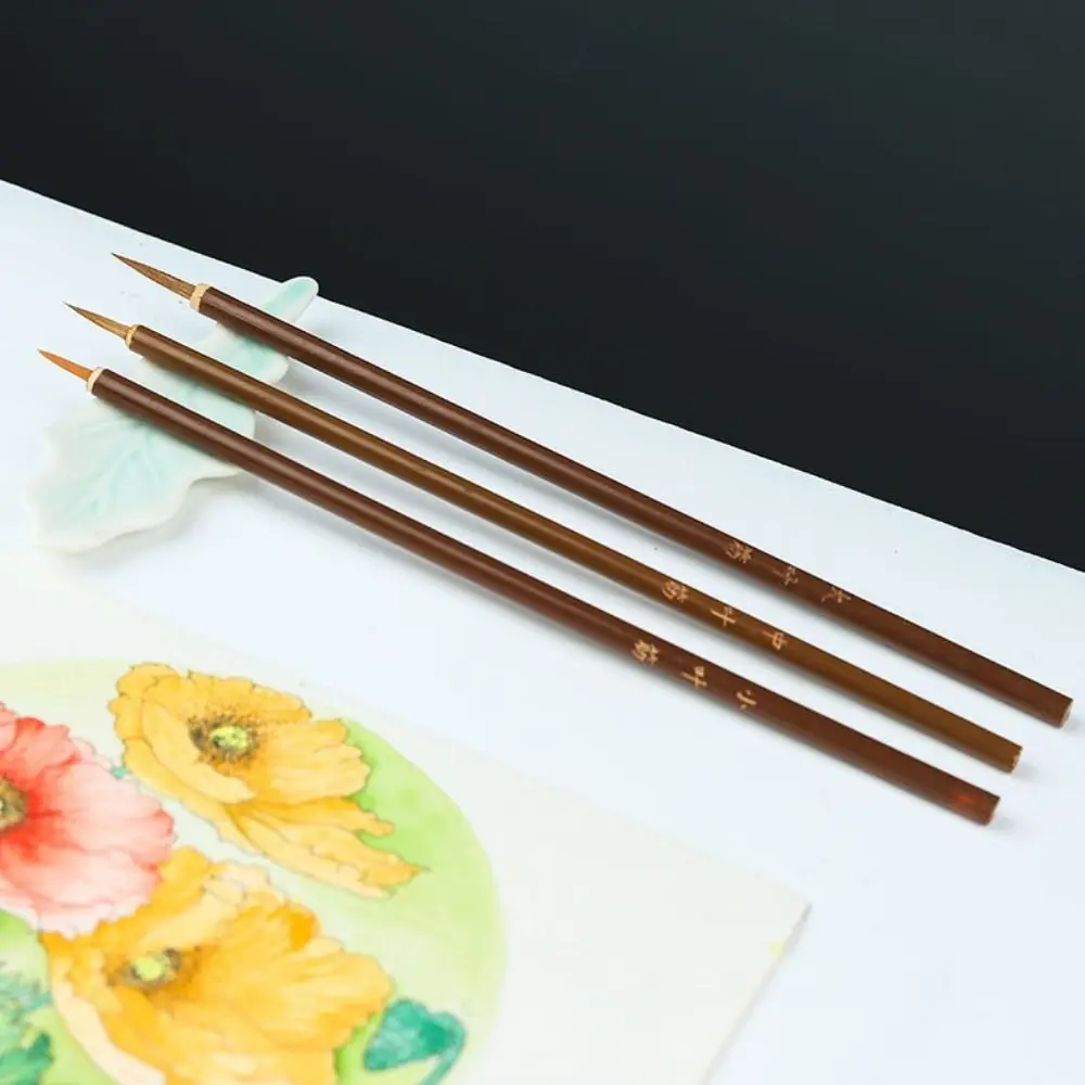 For Art High Quality Artist Thin Drawing Chinese Brushes Painting Pens Calligraphy Brushes Crisperding