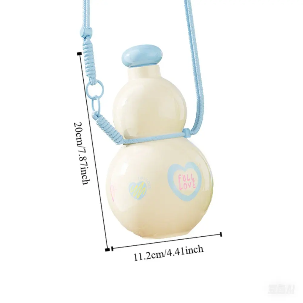 Durable Plastic Gourd Water Bottle Large Capacity Portable Sport Bottle Food Grade Good-looking Water Cup Office