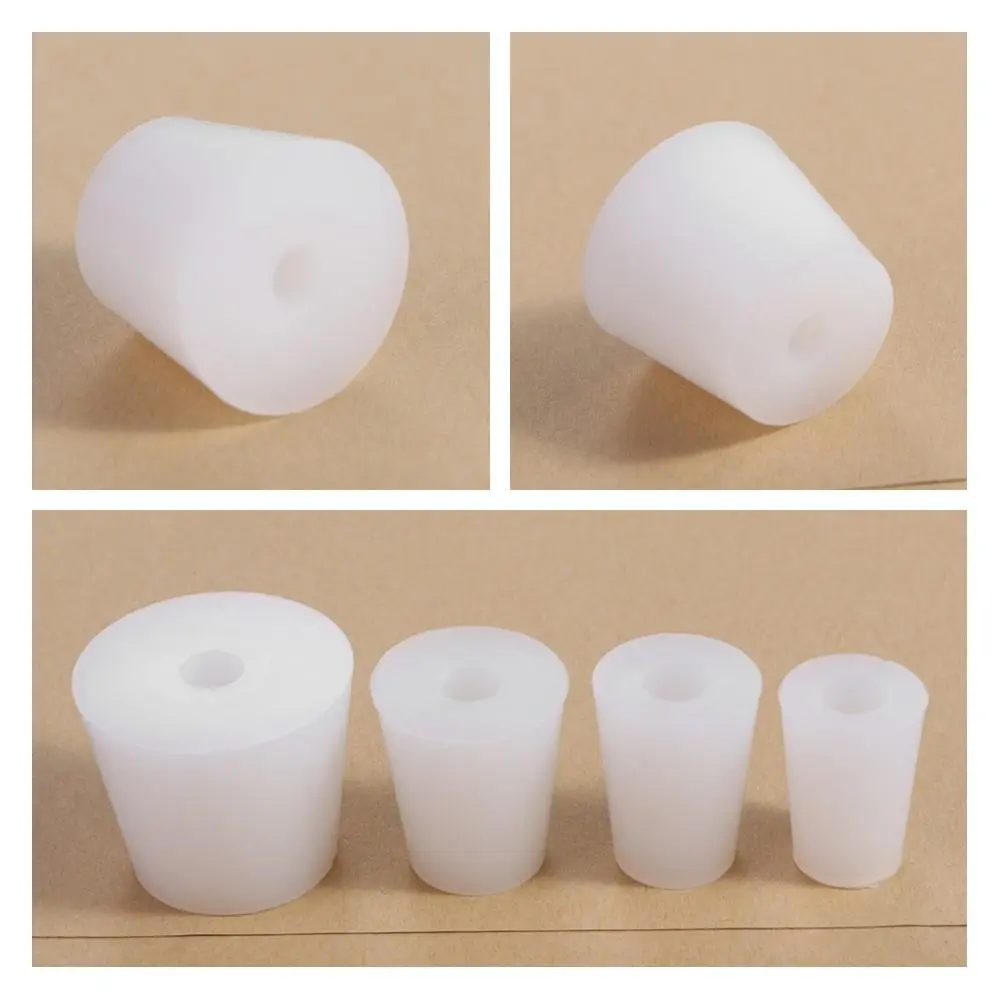 Hollow Wide Mouth Bottle Water Pipe Silicone Silicone Plug Fermenter Cover Bottle Stopper Test Tube