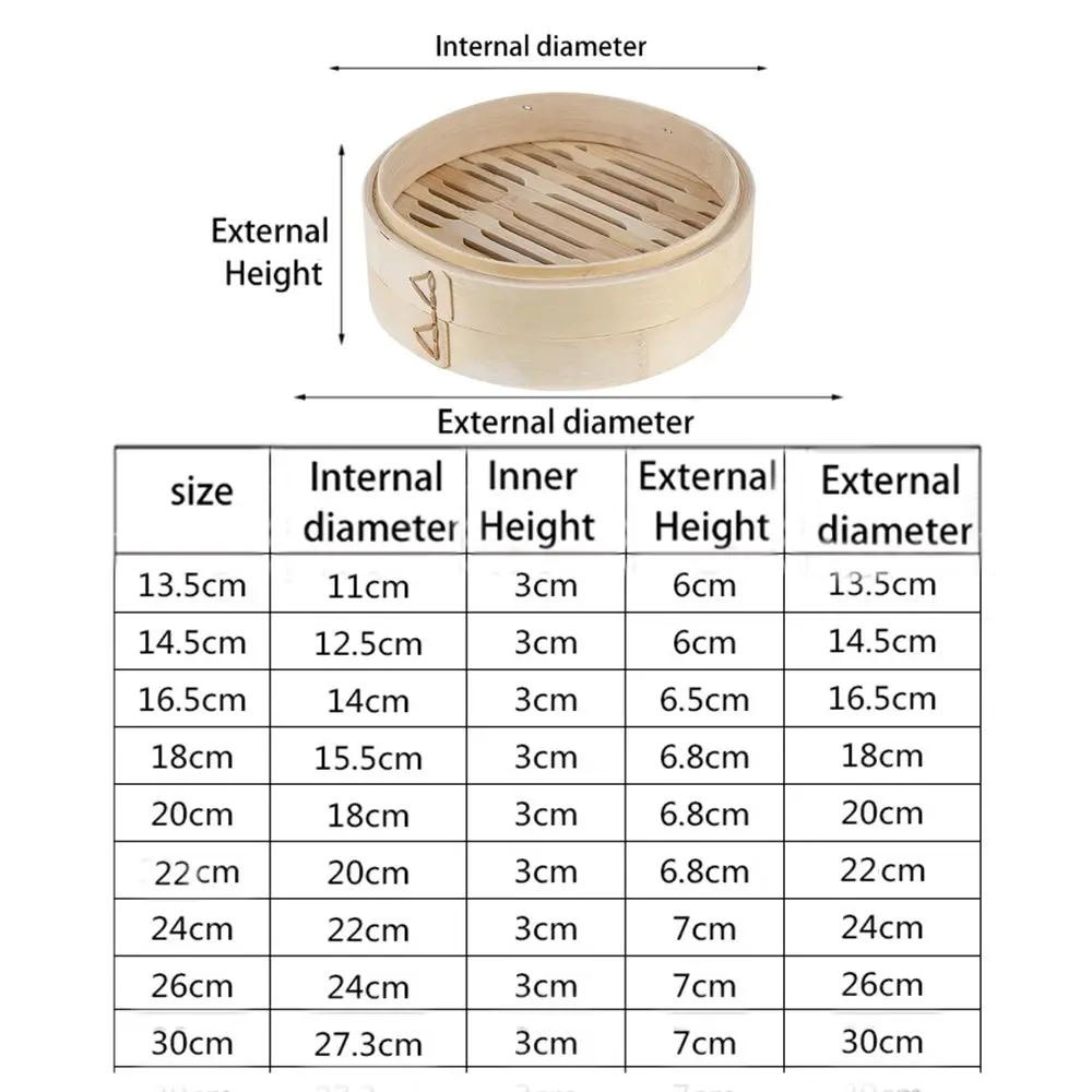 Cooking Tools Set Kitchen Tools Set Makes Tasty Bao Buns Steaming With Lid Bamboo Steamer Steam Cooker Sum Steamer Steam Pot