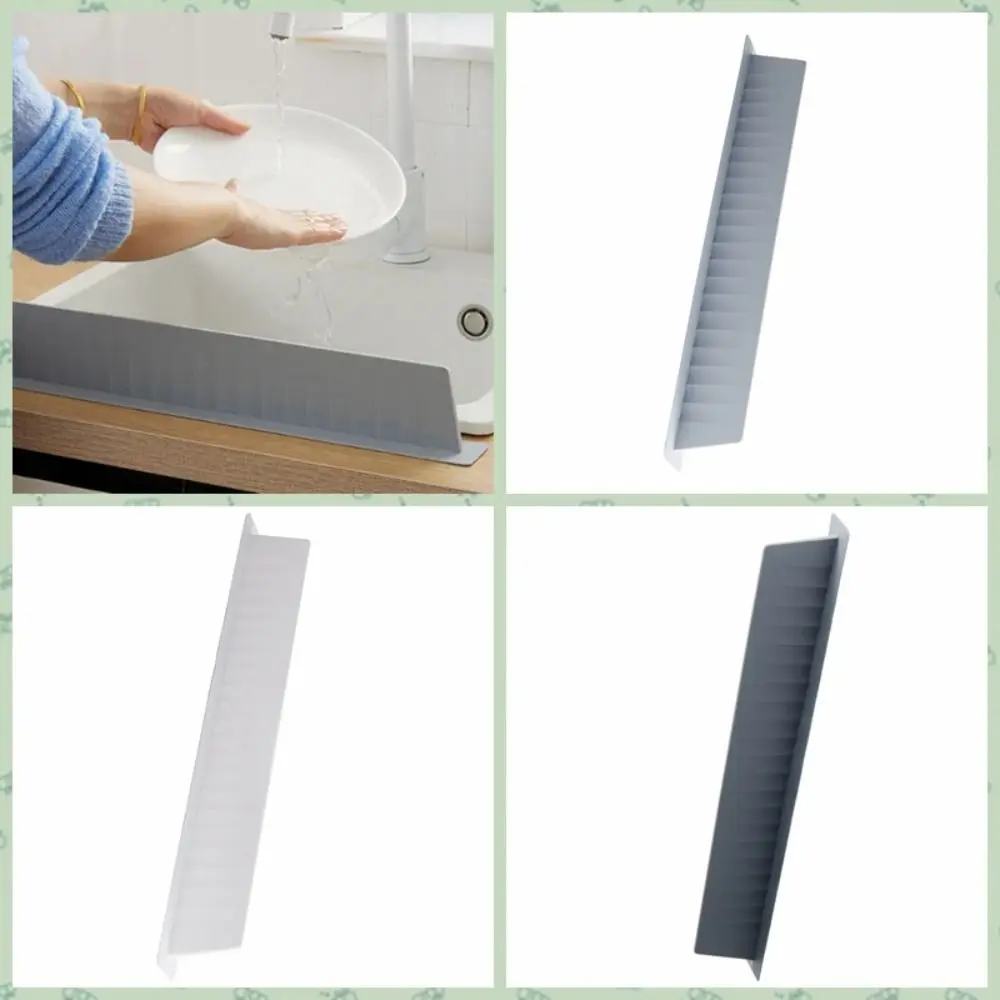 Household Silicone Sink Splash Guard with Suction Cup Prevent Water Sink Baffle Heightening Splash-Proof Kitchen Sink