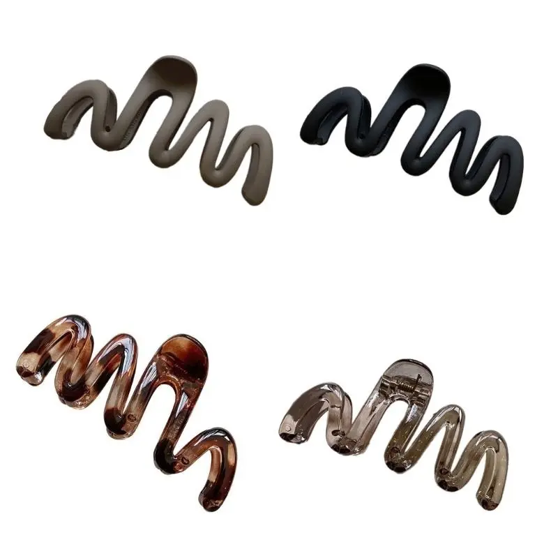 652F Unique Wide Large Hair Claw Clip Ponytail Claw Wide Hair Holder Barrettes Hair Adornment Hair Ornaments