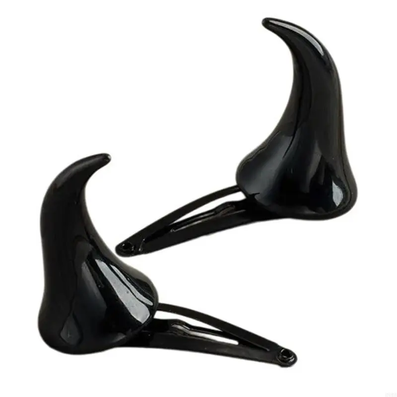 39BB Hairpins Headwear for Party Decorations Barrette Cosplay Costume Party Accessory Halloween Devil Horn Hairpin Hair Clip