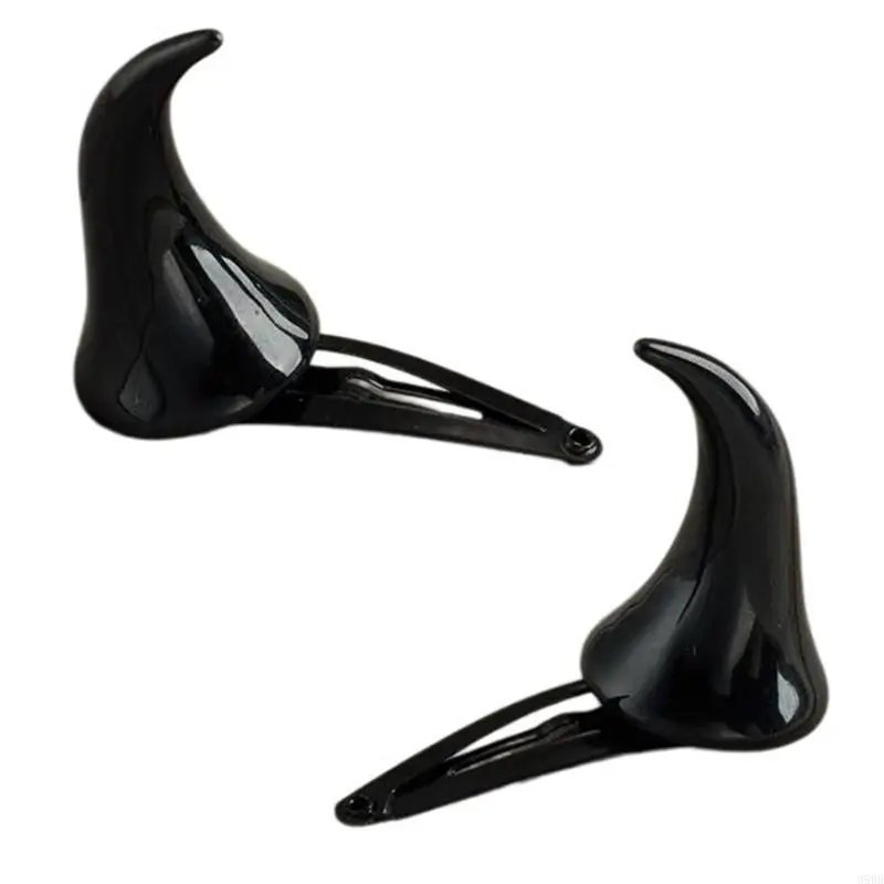 39BB Hairpins Headwear for Party Decorations Barrette Cosplay Costume Party Accessory Halloween Devil Horn Hairpin Hair Clip