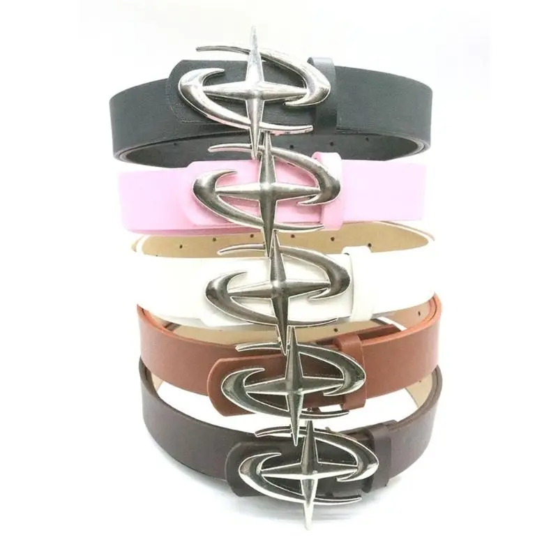 652F Girls Retro Waist Belt for Daily Costume Jewelry Waist Body Jewelry for Party Jeans Belt Cowboy Chain