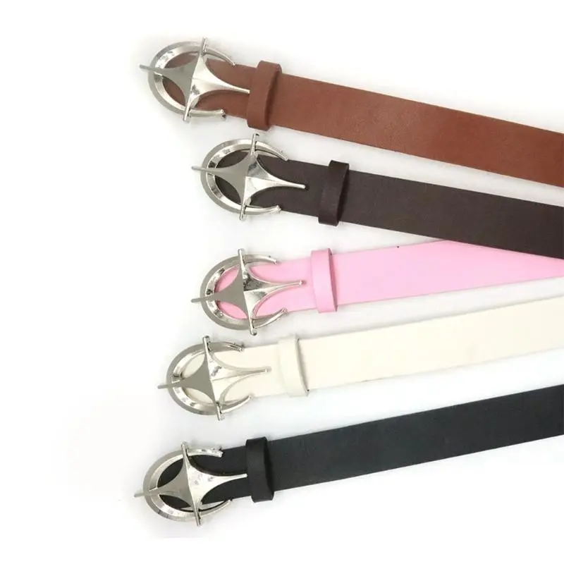 652F Fashion Belt Woman Waist Decors Pants Belt Simple Skinny Belt Jeans Waistband Decorative Belt for Dress Waist Accessory