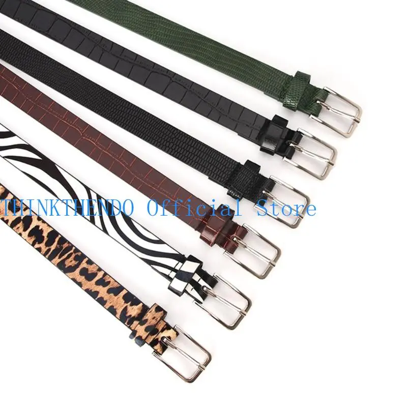652F Vintage Women Faux Leather Waist Belt Adjustable Wide Strap Leopard Print Waist Corset for Women Slimming Waist Belt