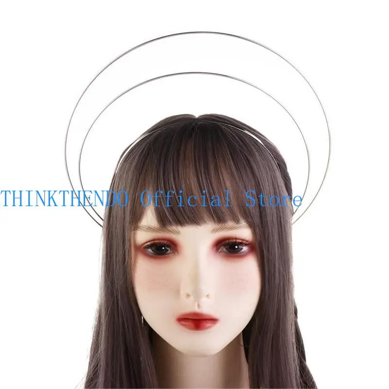 652F Metal Hairband Two-line Bride Crown Headdress Gold Silver Hairwear for Head Hair Bands Base Setting Jewelry Components
