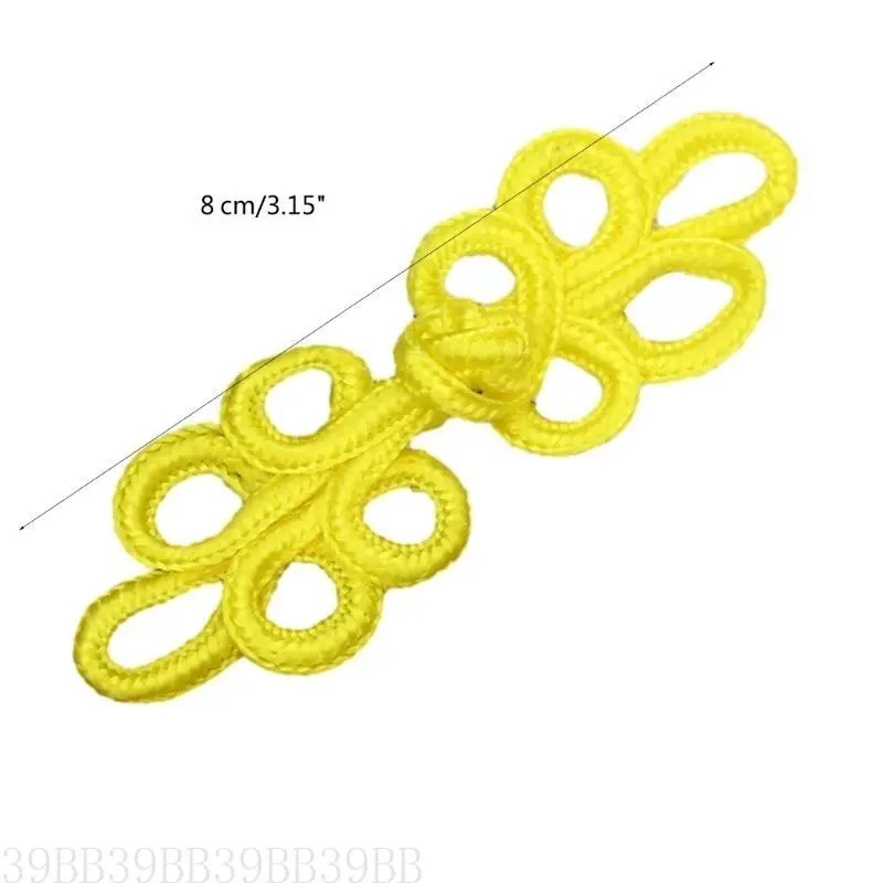 39BB Cheongsam Frog Buttons Closure Sewing Fasteners for Sweater Coat Cheongsam Traditional Handcraft Accessories