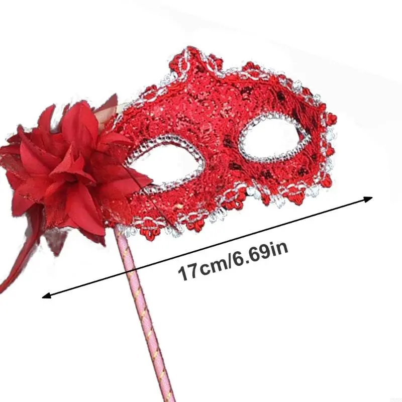 652F Feathered Masquerade Mask With Half Face Mask Masquerade Eyemask for Women Halloween Cosplay Masquerade Proms