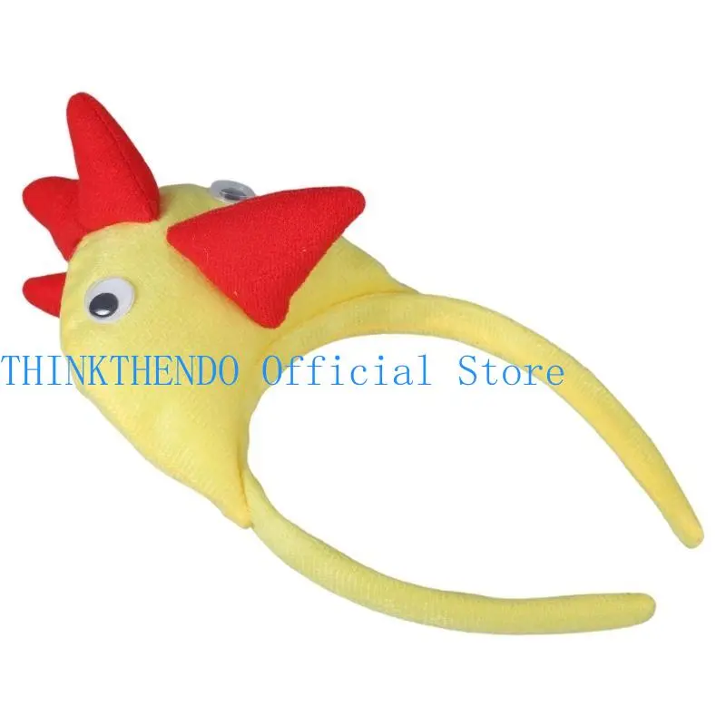 652F Girl Rooster Headbands Funny Chicken Headwear Wide Hairband Wear Cartoon Hairband Birthday Party