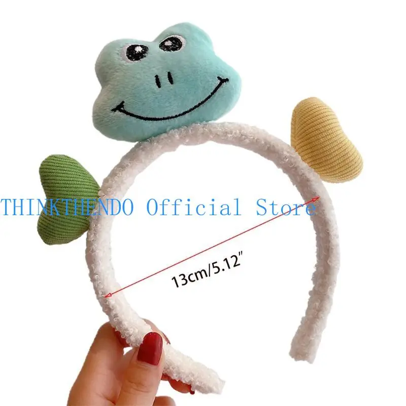 652F Cartoon Animal Headbands Elephant for  Hair Hoop Lovely Bear Hairband for Washing Face Makeup Hair Accessories