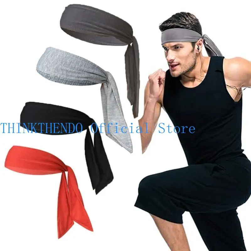 652F Athletic Headbands For Men And Women Adjustable Sweatbands Elastic Headband For Tennis Karate And Fitness Activities