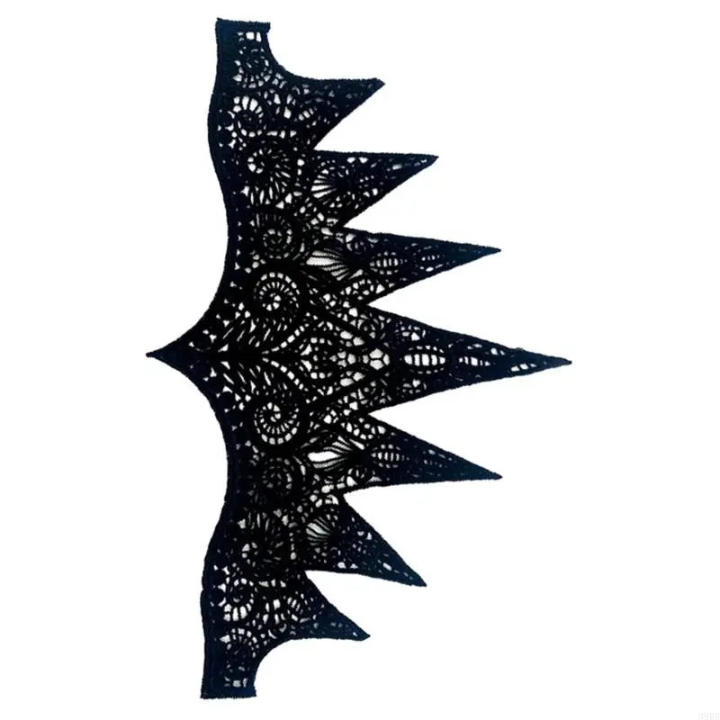 652F Punk Lace Flame Hair Hoop Women Makeup Headband for Halloween Festival Party Teens Performances Hair Accessories