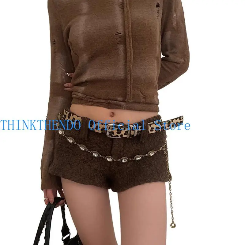 652F Modern Hot Girl Skinny Waistband Western Cowgirl Belt for Jeans Dress Country Girls Waistband