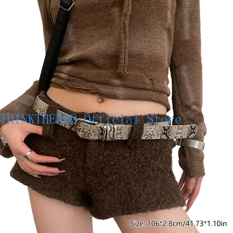 652F Modern Hot Girl Skinny Waistband Western Cowgirl Belt for Jeans Dress Country Girls Waistband