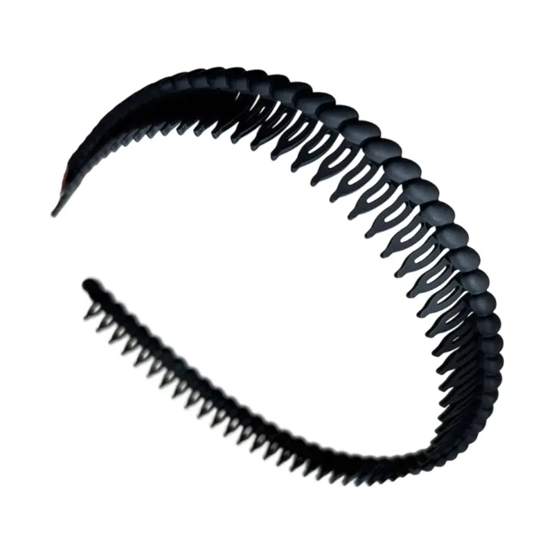 652F Women's Plastic Headbands with Teeth Comb Anti Slip Design for Secure and Stylish Wear