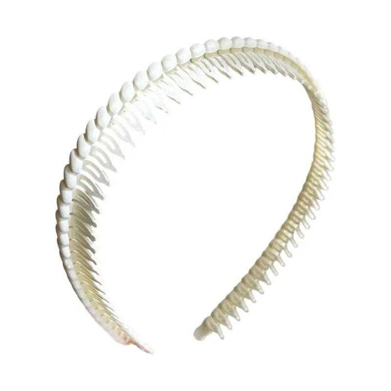 652F Women's Plastic Headbands with Teeth Comb Anti Slip Design for Secure and Stylish Wear