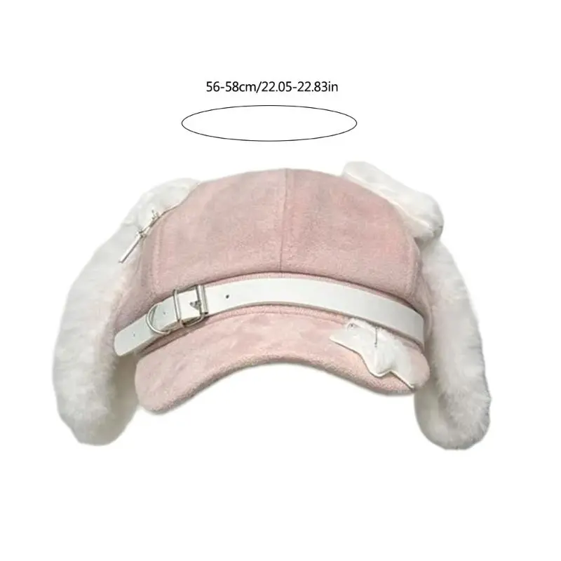 652F Fashionable Dog Ear Hat Adult Role Playing Hat Trendy Women's Hat for Ceremonies and Event