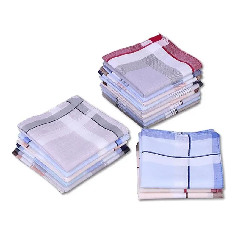 39BB 40x40cm Handkerchief for Men Daily Formal Use Pocket Cloth Breathable Square Handkerchief Towel for Gentleman 3Pieces