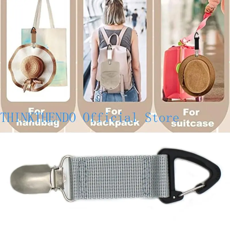 39BB Hat Clip for Travel Small Portable Fabric Clips for Holding on Bag Purse