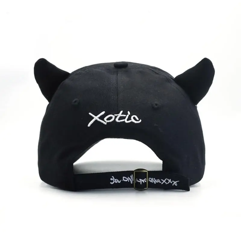 652F Kitten Baseball Hat for Girls Women Embroidery Letter Casual Hat for Sports Gym Mountain Camping Hat Outdoor Activity