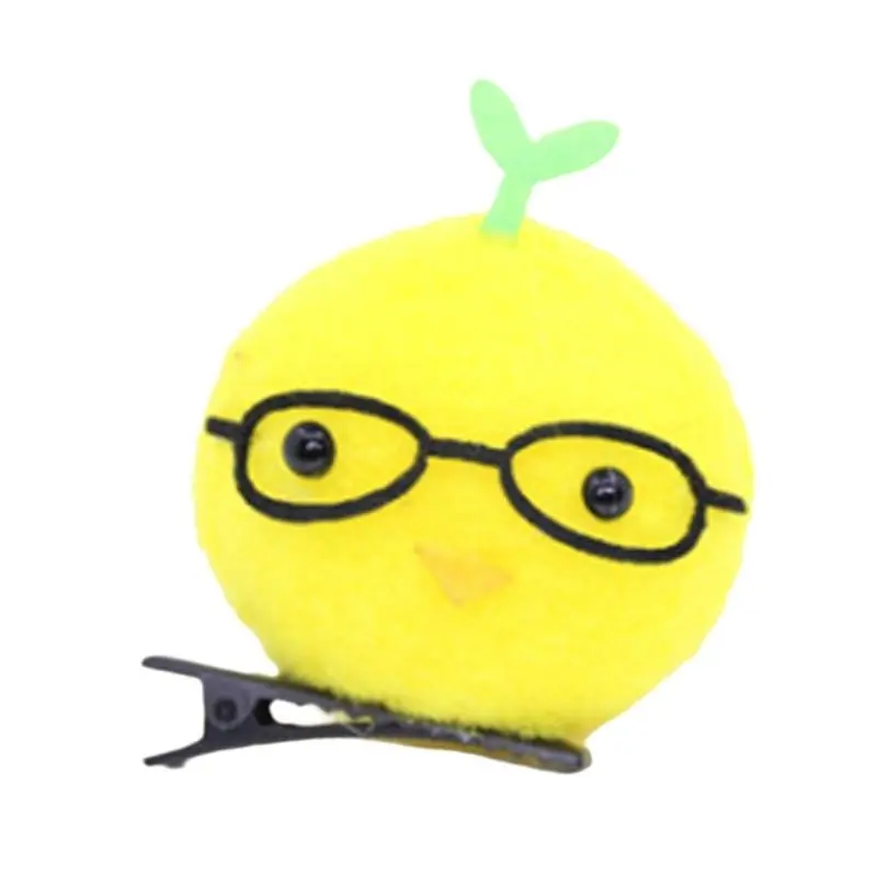 652F 3D Chicken Hair Clip Cartoon Yellow Chick Duckbill Clip Birthday Party Barrettes Music Festival Hair Styling Accessories