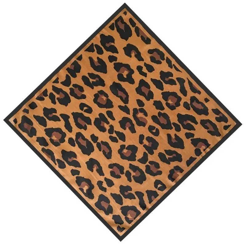 652F Stylish Leopard Pattern Scarf Silk Necktie Scarf Fashionable Neckerchief Enhancing Look In Various Occasion for Lady
