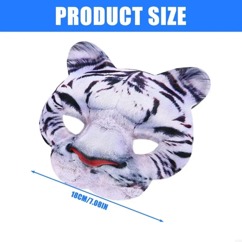 Unisex Animal Face Mask Tigre Mask Leopard Mask Party Mask Halloween Christmas Carnivals Cosplay Costumes Props Gifts