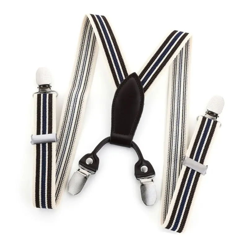 652F Vintage Styles Suspenders Toddlers Elastics Polyester Suspenders Daily Wear with Flexible Waistband Attachments