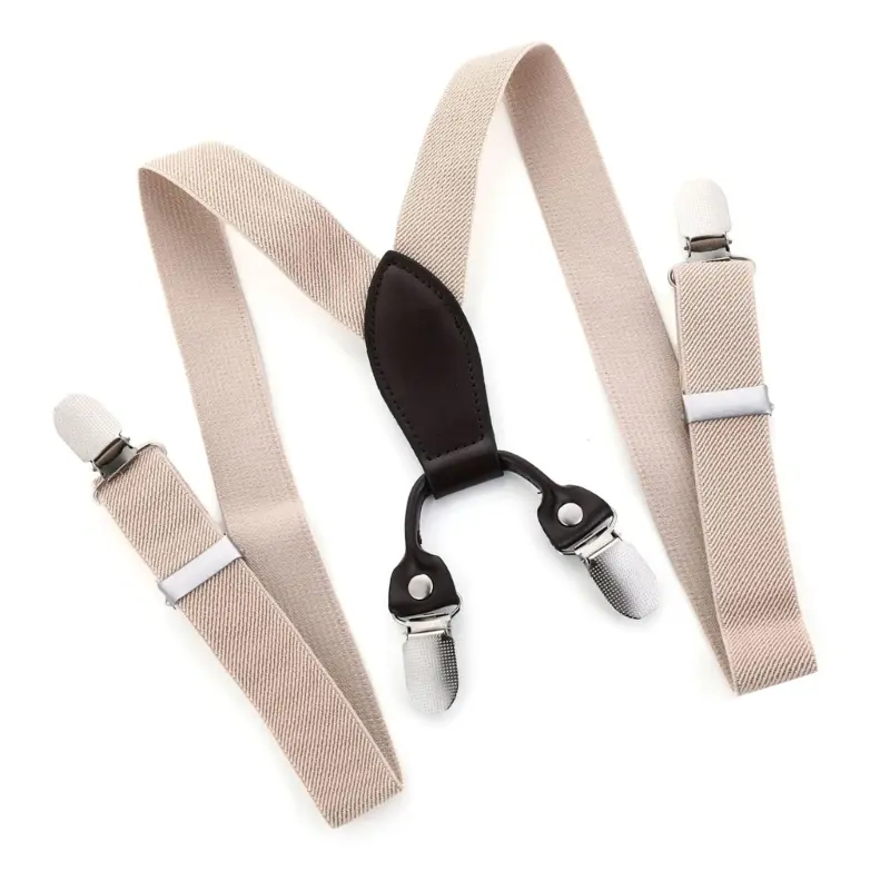 652F Vintage Styles Suspenders Toddlers Elastics Polyester Suspenders Daily Wear with Flexible Waistband Attachments