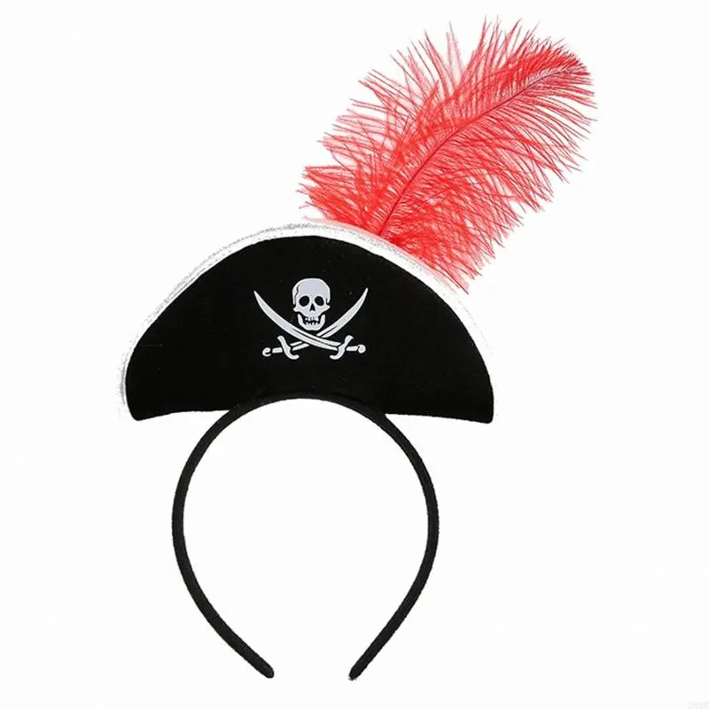 Halloween Pirate Headband Pirate Hat Headband Hairband Day of The Dead Headband Halloween Tiaras And Crowns