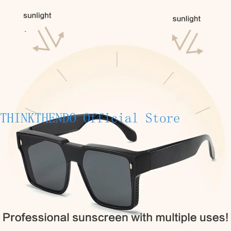 39BB Lightweight Oversized Sunglasses Hip Hop Trendy Sunglasses Party Photo Props