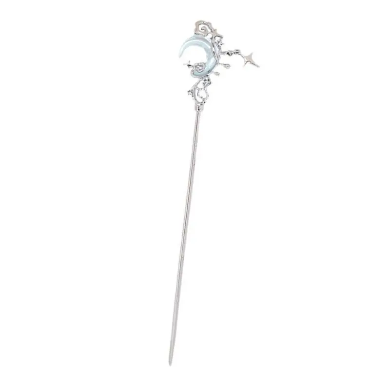 652F Chinese Traditional Hair Traditional Chinese Elegant Moonstone Hair Chopsticks Girl Cosplay Hair Jewelry