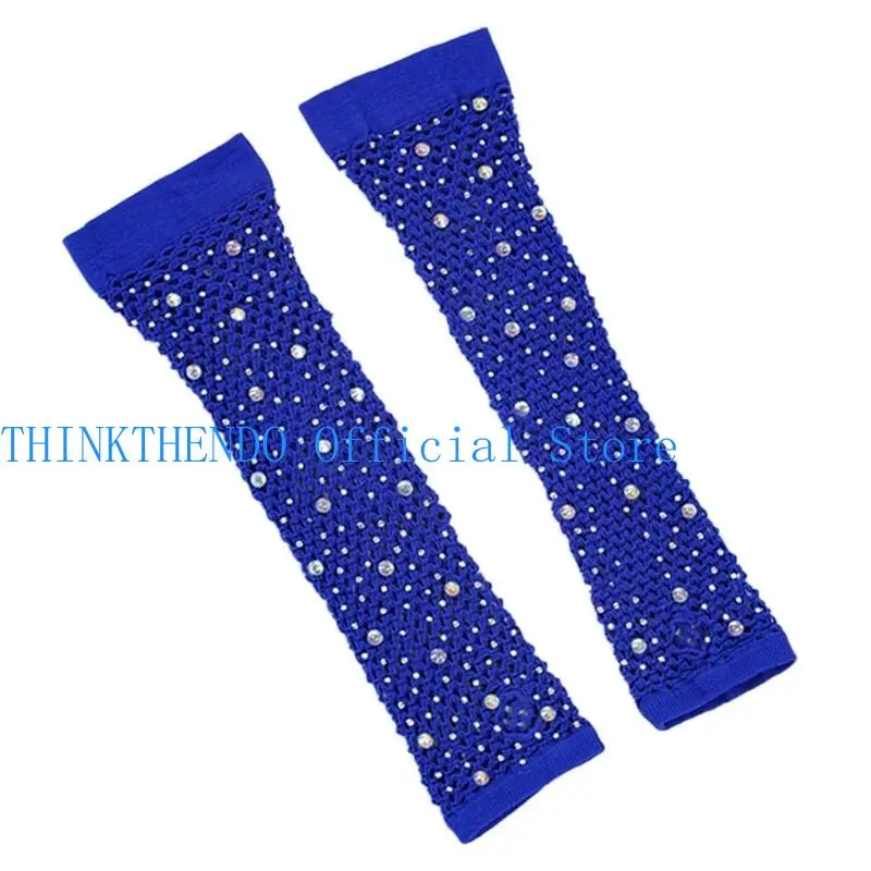 652F Gloves for Women and Girls in Theme Party Comfortable to Wear Elastic Nightclub Gloves Hollow
