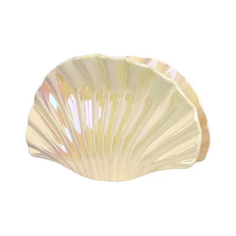 652F Unique Seashells Large Hair Claw Clip Ponytail Claw Seashells Hair Holder Barrettes Hair Adornment Hair Ornaments