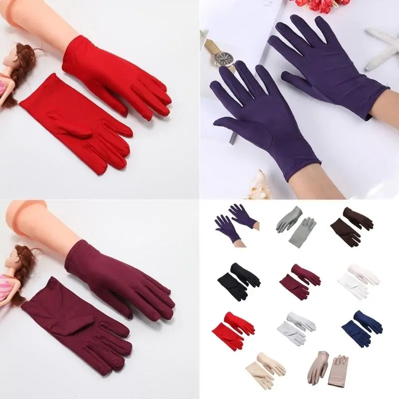652F 2pcs Flexible Spandex Gloves Durability Antiskid Gloves Fitness Cycling Mittensfor Cycling, Fitness, and Household Tasks