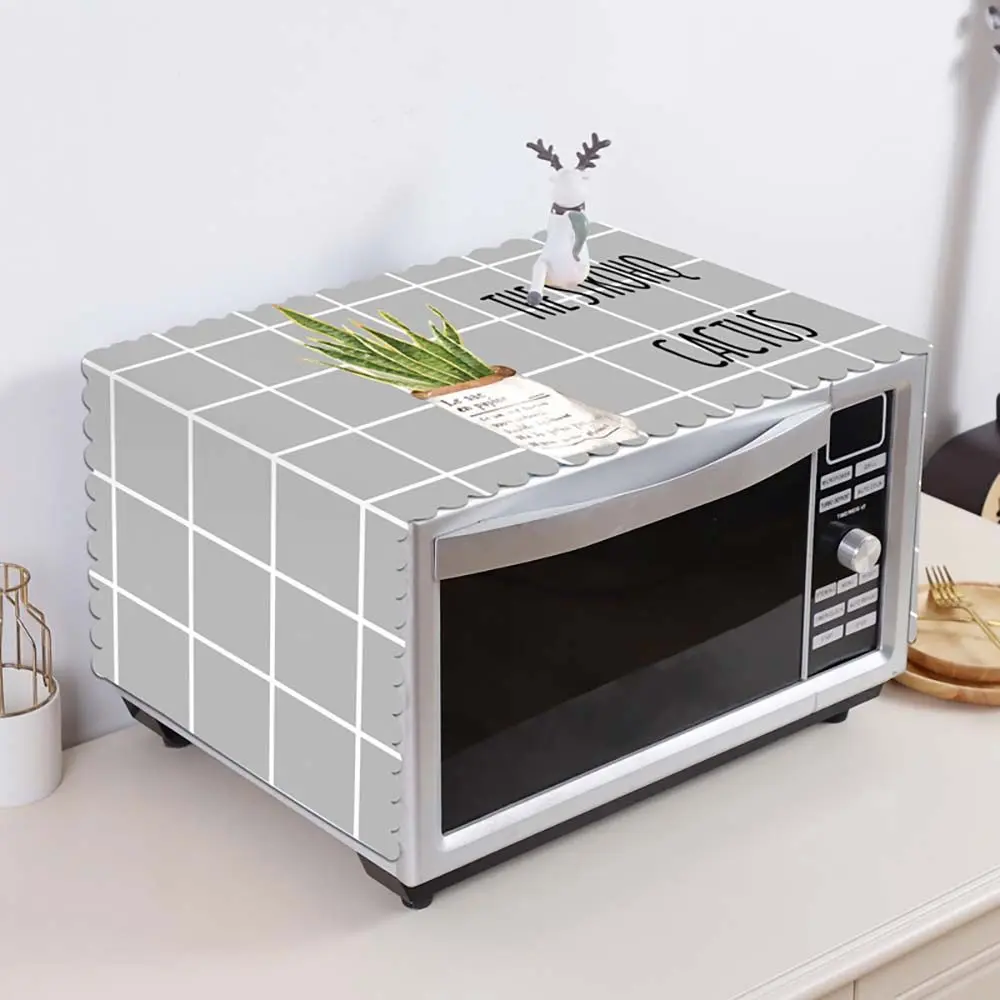 PVC Simple Oven Supplies Fashion Home Decoration Kitchen Accessories Oil Dust Cover Microwave Cover Refrigerator Hood