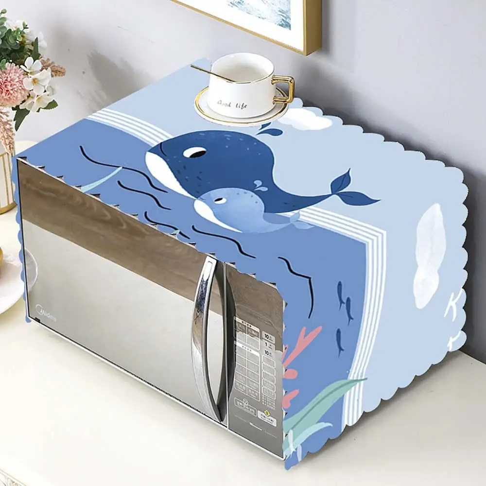 PVC Simple Oven Supplies Fashion Home Decoration Kitchen Accessories Oil Dust Cover Microwave Cover Refrigerator Hood