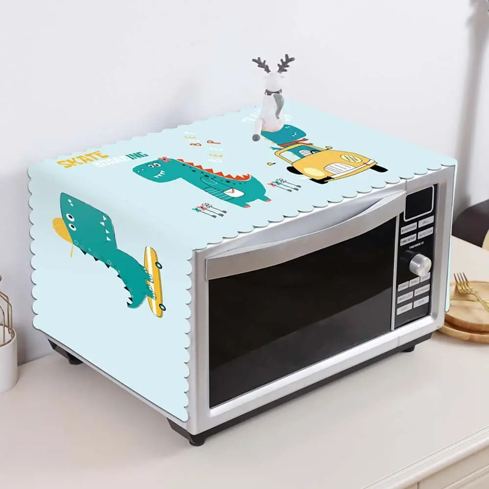 PVC Simple Oven Supplies Fashion Home Decoration Kitchen Accessories Oil Dust Cover Microwave Cover Refrigerator Hood