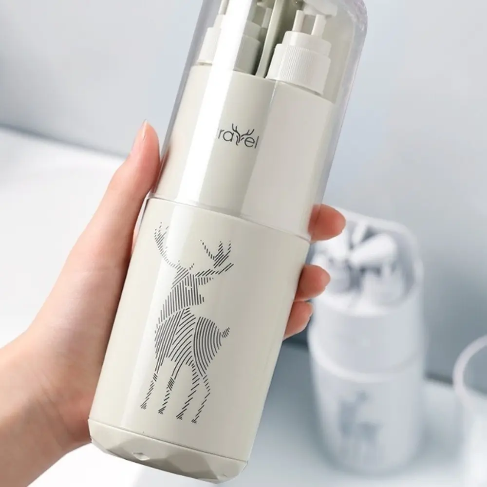 Durable Multifunction Toothpaste Cup Plastic Lightweight Travel Cup Portable Shampoo Storage Bottle Bathroom