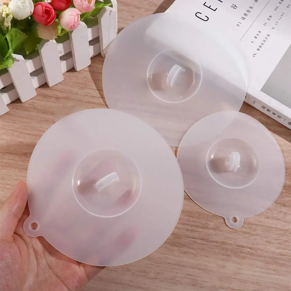 Leakproof Safe Grade Seal Lid Heat-resistant Anti Dust Prevent  Flies Kitchen Gadgets Cup Lids Bowl Cover Cup Cover Cup Seals